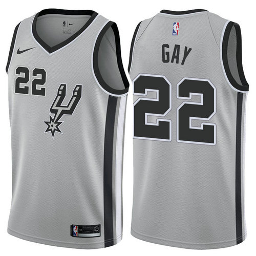 maglia nba rudy gay 22 2017-2018 san antonio spurs grigio