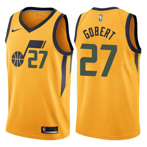 maglia nba rudy gobert 27 2017-2018 utah jazz giallo