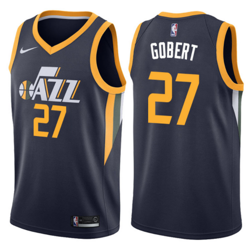 maglia nba rudy gobert 27 2017-2018 utah jazz navy