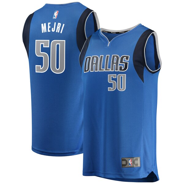 maglia salah mejri 50 2020 dallas mavericks blu