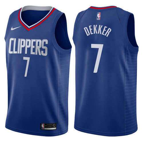 maglia sam dekker 7 2017-2018 los angeles clippers navy