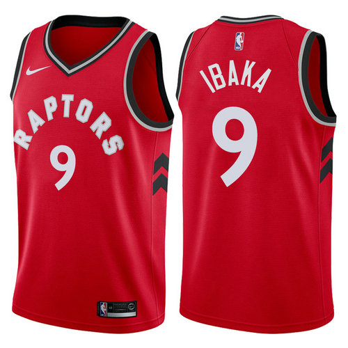 maglia serge ibaka 9 2017-2018 toronto raptors rosso