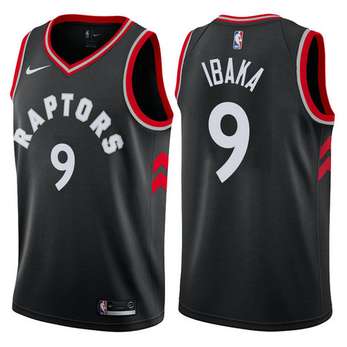 maglia serge ibaka 9 2017-2018 toronto raptors nero