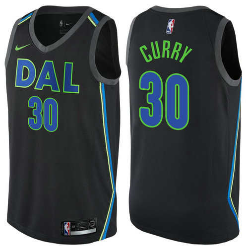 maglia seth curry 30 2017-2018 dallas mavericks nero