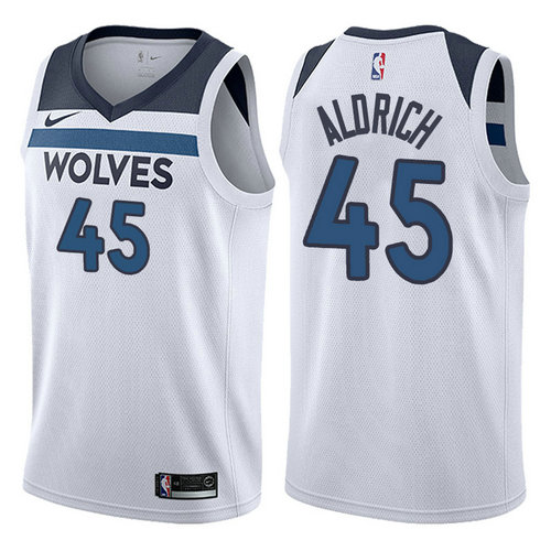 maglia shabazz muhammad 45 2017-2018 minnesota timberwolves bianca