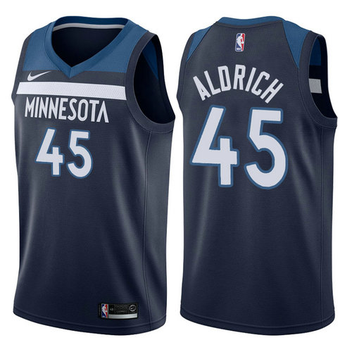 maglia shabazz muhammad 45 2017-2018 minnesota timberwolves navy