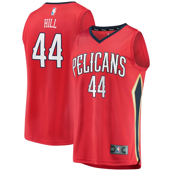 maglia solomon hill 44 2020 new orleans pelicans rosso