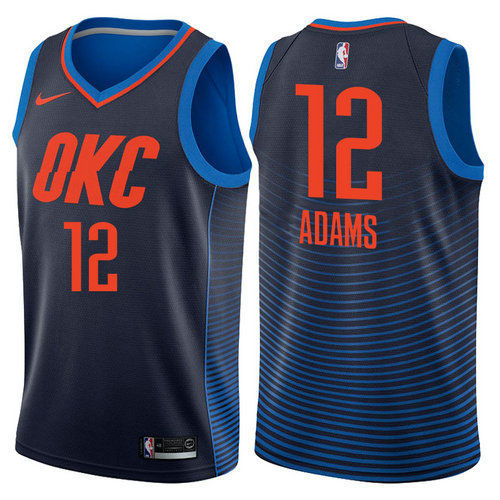 maglia steven adams 12 2017-2018 oklahoma city thunder navy