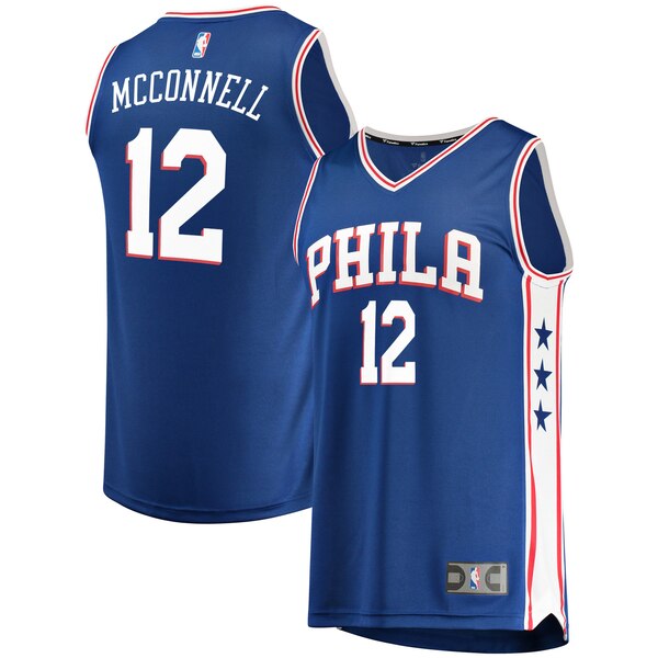 maglia t.j. mcConnell 12 2020 philadelphia 76ers blu