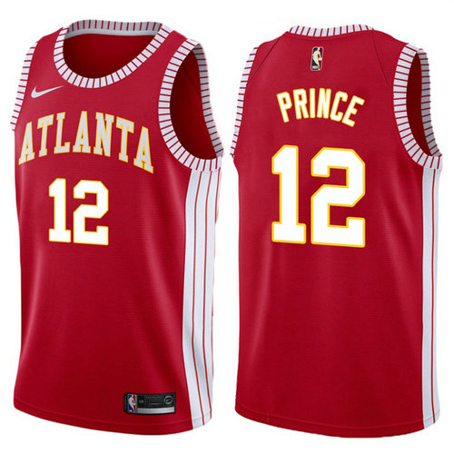 maglia nba taurean prince 12 2017-2018 atlanta hawks rosso