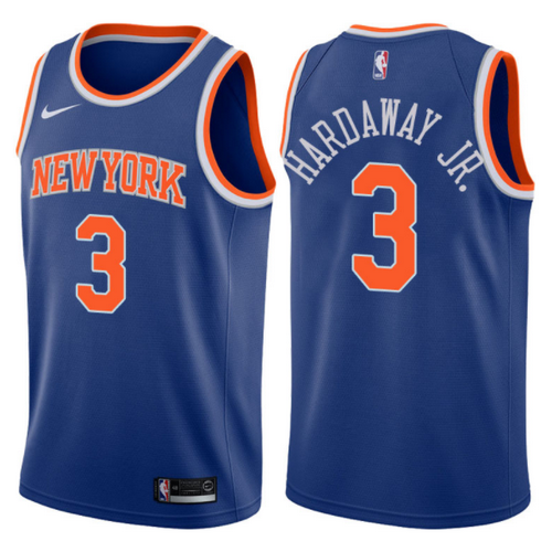 canotta basket tim hardaway jr. 3 2017-2018 new york knicks blu