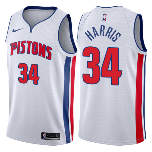 maglia tobias harris 34 2017-2018 detroit pistons bianca