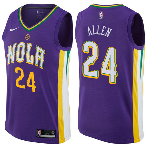 maglia tony allen 24 2017-2018 new orleans pelicans porpora