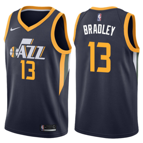 maglia nba tony bradley 13 2017-2018 utah jazz navy