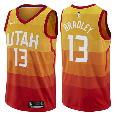 maglia nba tony bradley 13 2017-2018 utah jazz rosso