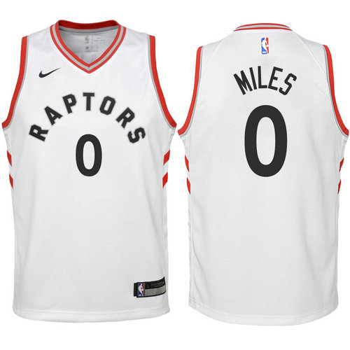 maglia toronto raptors bambino cj miles 0 2018 bianca