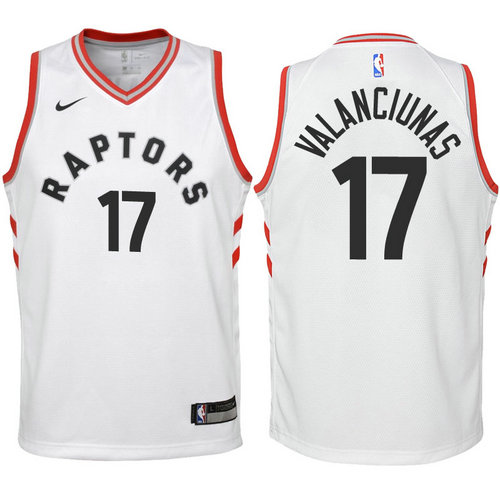 maglia toronto raptors bambino jonas valanciunas 17 2018 bianca