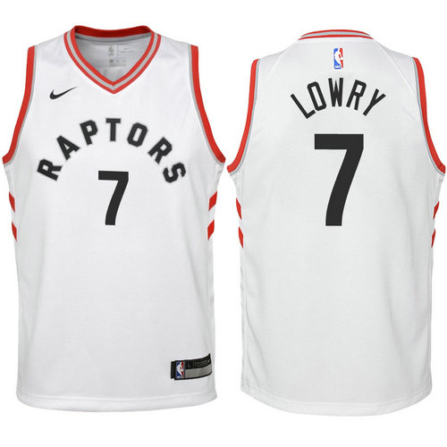 maglia toronto raptors bambino kyle lowry 7 2018 bianca