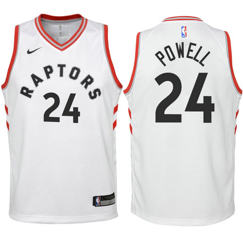 maglia toronto raptors bambino norman powell 24 2018 bianca