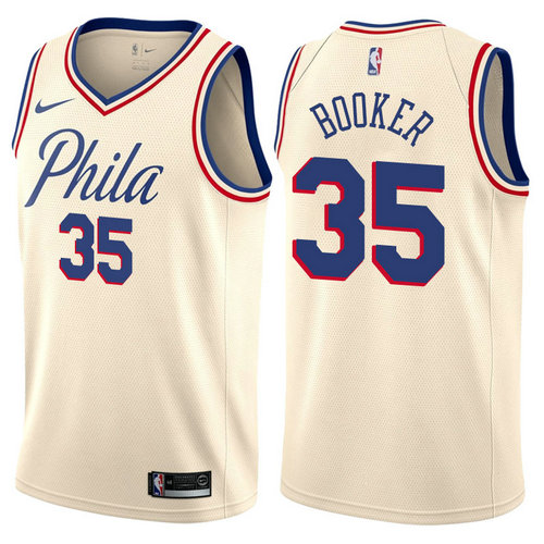 maglia trevor booker 35 2017-2018 philadelphia 76ers giallo