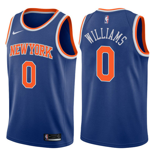 maglie troy williams 0 2017-2018 new york knicks blu