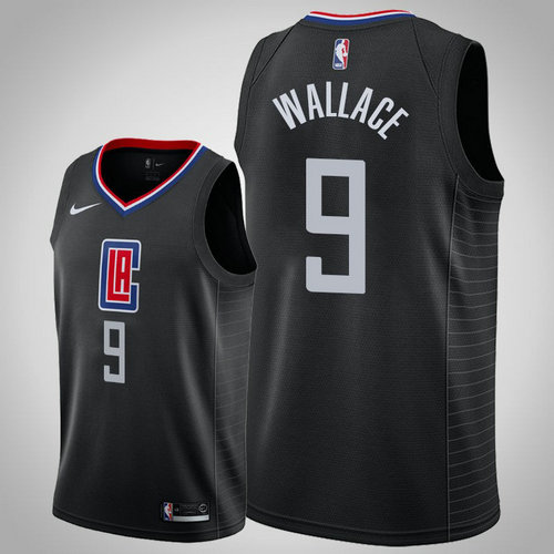 maglia tyrone wallace 9 2018-2019 los angeles clippers nero