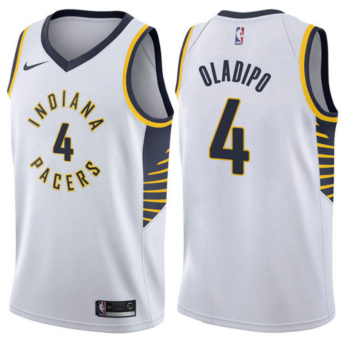 maglia victor oladipo 4 2017-2018 indiana pacers bianca