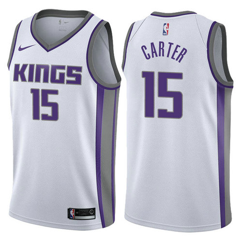 maglia basket vince carter 15 2017-2018 sacramento kings bianca