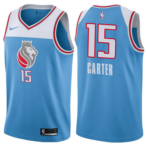 maglia basket vince carter 15 2017-2018 sacramento kings blu