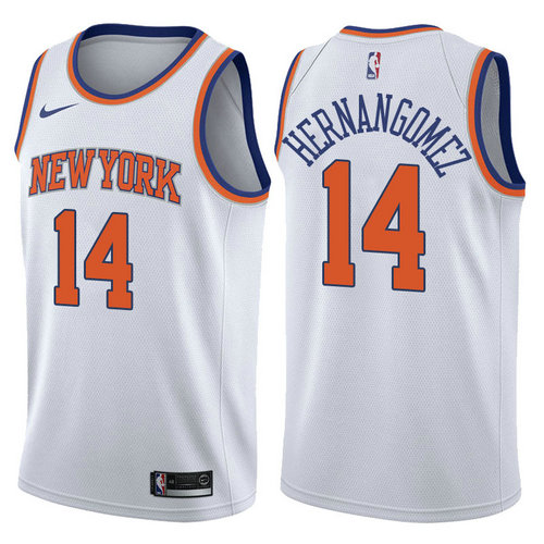 maglia willy hernangomez 14 2017-2018 new york knicks bianca