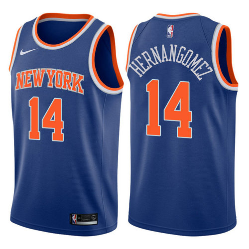 maglia willy hernangomez 14 2017-2018 new york knicks blu