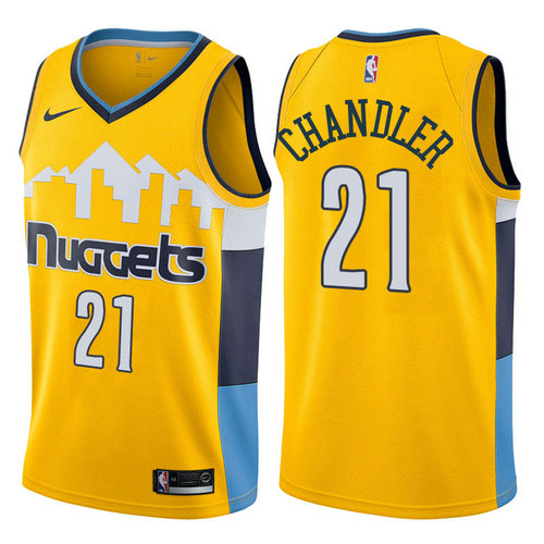 maglia wilson chandler 21 2017-2018 denver nuggets giallo