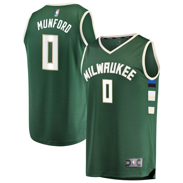 Maglia xavier munford 0 2020 Milwaukee Bucks verde