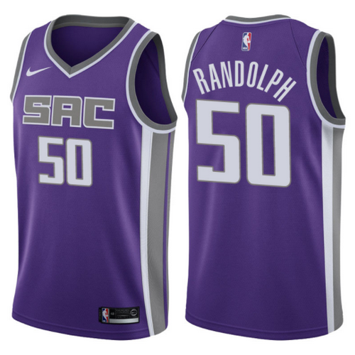 maglia zach randolph 50 2017-2018 sacramento kings porpora