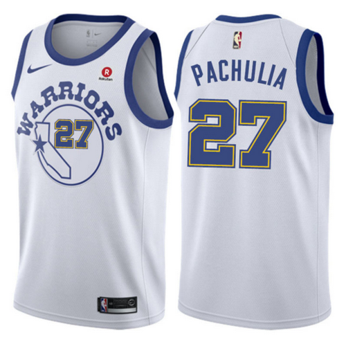 maglia zaza pachulia 27 2017-2018 golden state warriors bianca