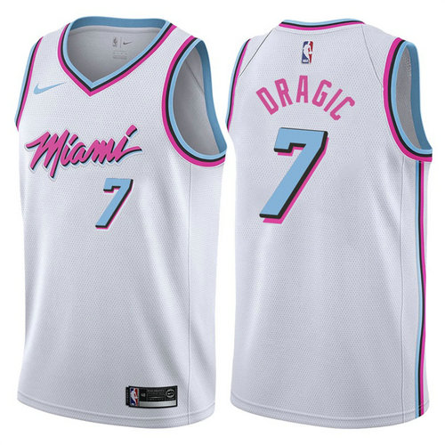 maglia goran dragic 7 2017-2018 miami heat bianca