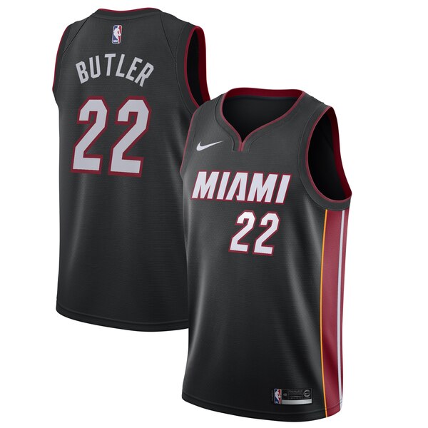 maglia nba jimmy butler 22 2020 miami heat nero