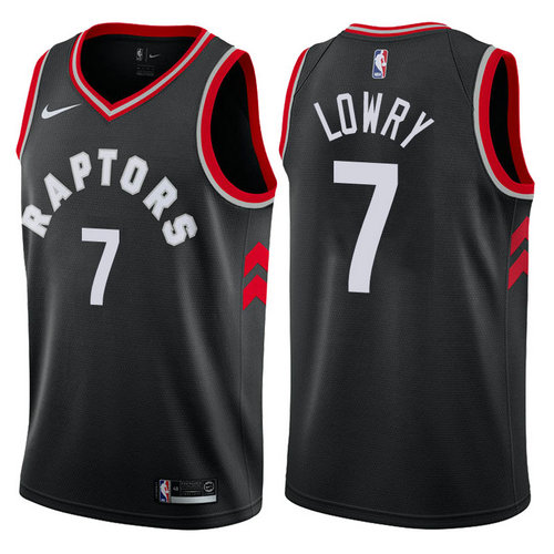 maglia basket kyle lowry 7 2017-2018 toronto raptors nero