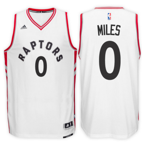 maglia basket C.J. miles 0 2017 toronto raptors bianca