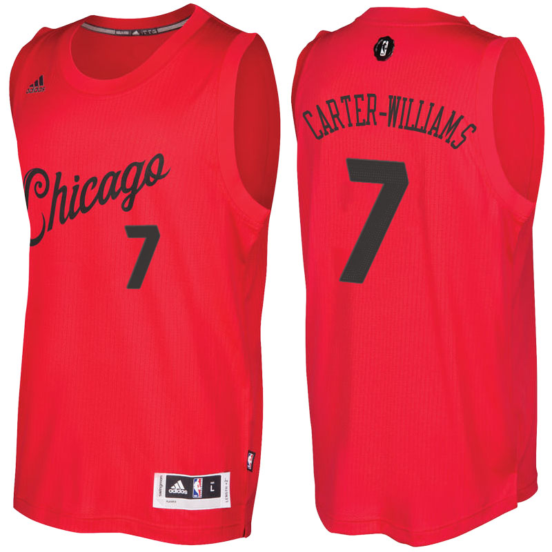 maglia chicago bulls natale 2016 michael carter williams 7 rosso