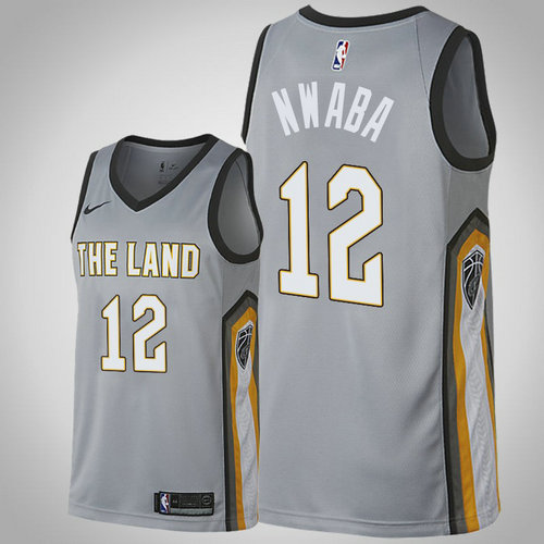 maglia basket David Nwaba 12 2018-2019 cleveland cavaliers grigio