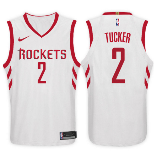 maglia P.J. tucker 2 2017-2018 houston rockets bianca