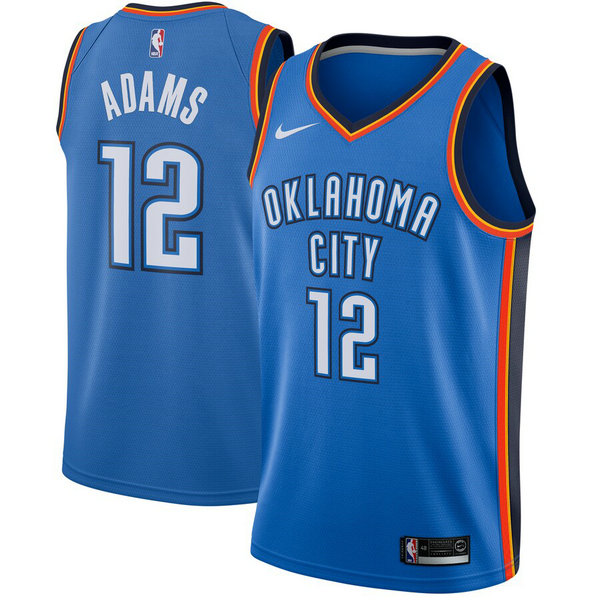 maglia Steven Adams 12 2019 oklahoma city thunder Blu