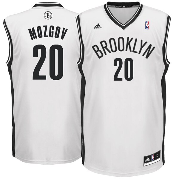 maglia timofey mozgov 20 2020 brooklyn nets bianca