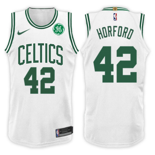 maglia basket al horford 42 2017-2018 boston celtics bianca