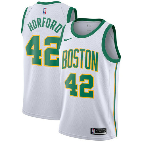 maglia basket al horford 42 2018-2019 boston celtics bianca