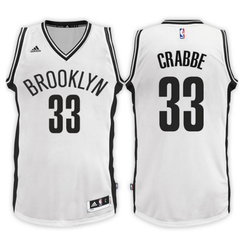 maglia allen crabbe 33 2017 brooklyn nets bianca