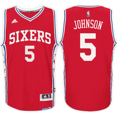 maglia amir johnson 5 2017 philadelphia 76ers rosso