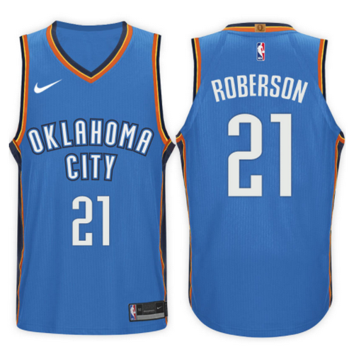 maglia andre roberson 21 2017-2018 oklahoma city thunder blu