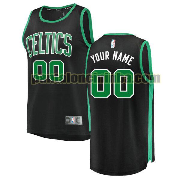 maglia bambino basket Custom 0 boston celtics nero 2020